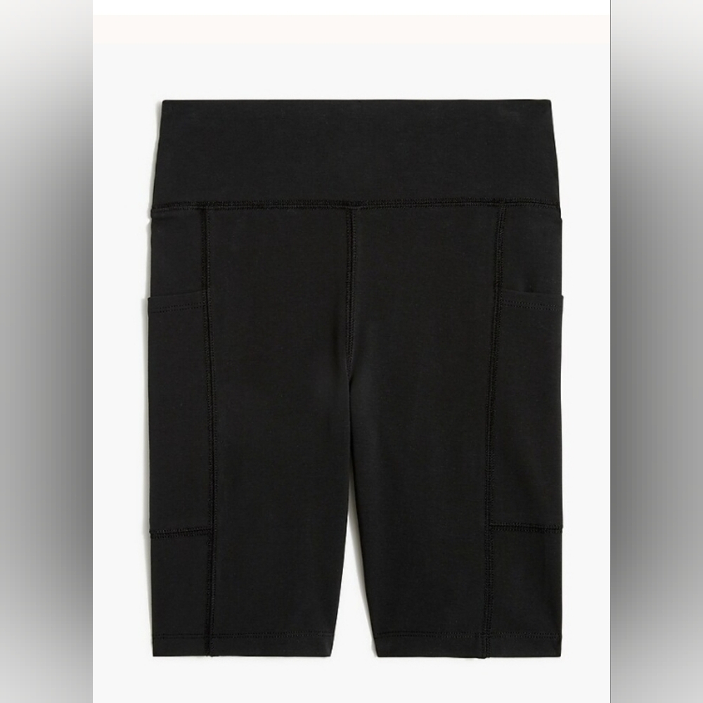 J. Crew Cotton-Blend High-Rise Bike Shorts, Size XXS